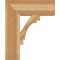 Ekena Millwork Merced Block Rough Sawn Bracket, Western Red Cedar, 6"W x 20"D x 24"H BKT06X20X24MRC05RWR - alternate 4